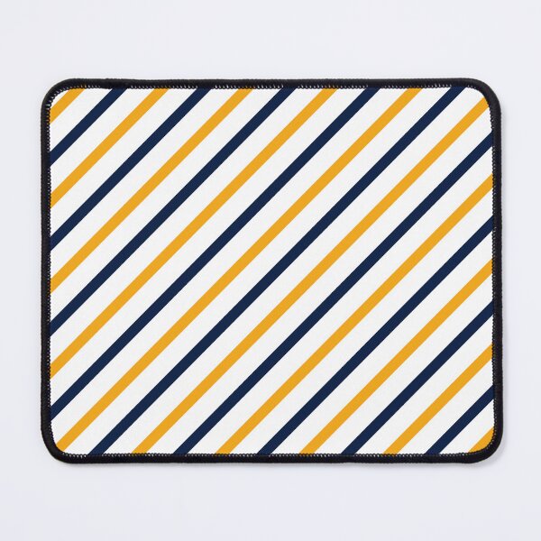 Item preview, Diagonal navy and yellow stripes seamless pattern designed and sold by Acim0.