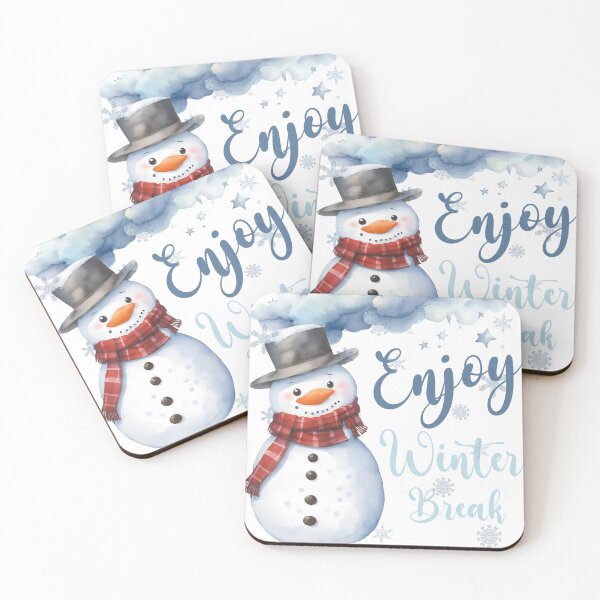 Item preview, Enjoy Winter break, Snowman, Teacher, Teaching Assistant, SEN Teacher, SEN Teaching Assistant, Appreciation Gift, Thank you gift designed and sold by MAKEtoFIT.