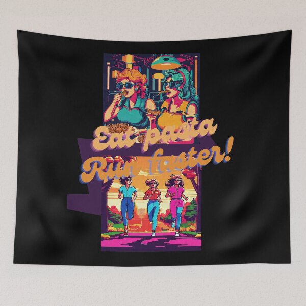 Item preview, Eat Pasta Run Faster Retro Arcade designed and sold by Lab4YourStyle.