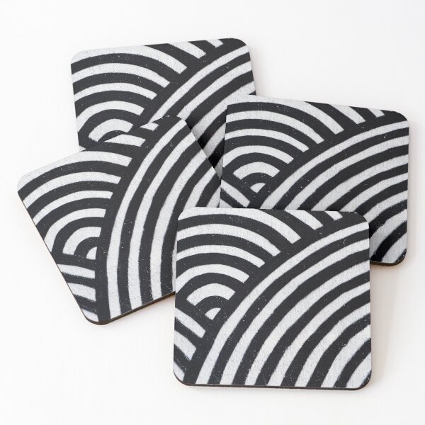 Item preview, Abstract texture, concentric black and white circles designed and sold by stevanovicigor.