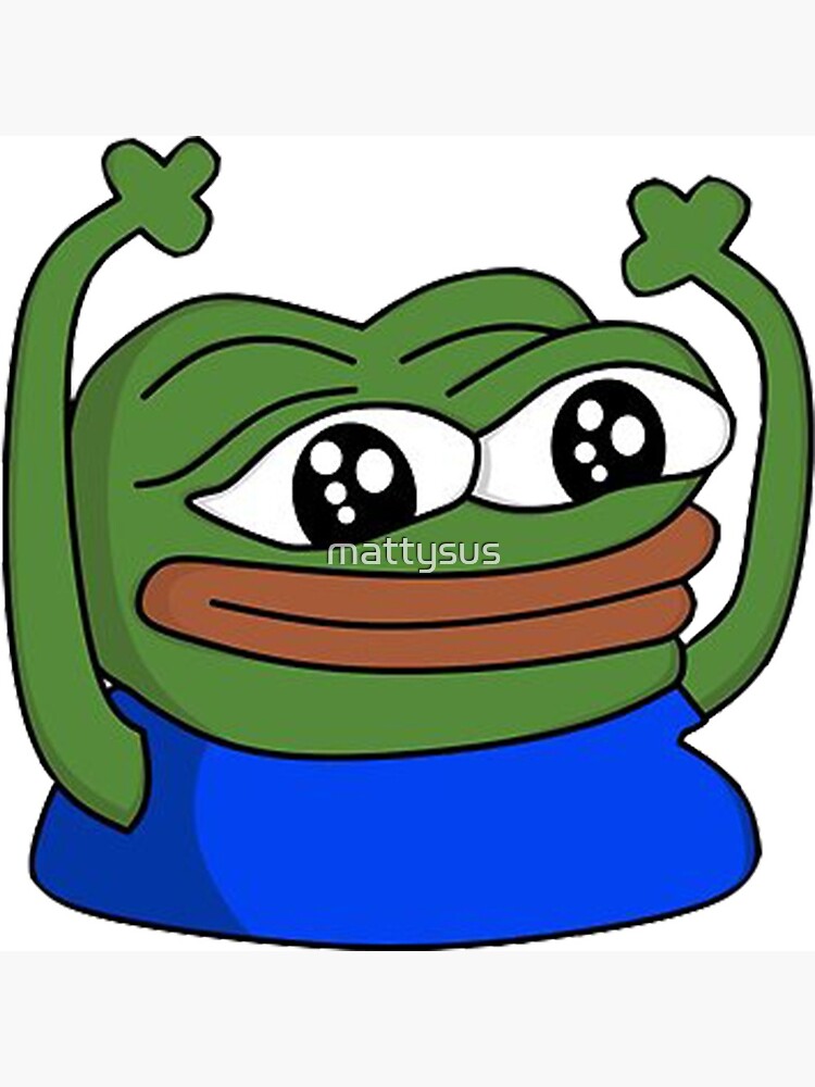 Pepega Twitch Emote Clock for Sale by mattysus