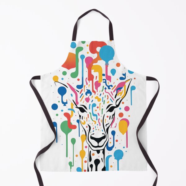 Artikelvorschau, Bunte abstrakte Giraffe entworfen und verkauft von InfinityCircle.