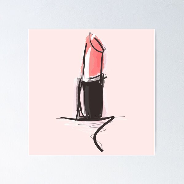 Lipstick lover Poster for Sale by LisaRayArt
