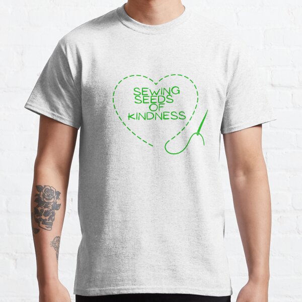 Item preview, Sewing quote - Sewing seeds of kindness - wordplay green designed and sold by Silva Rerum.