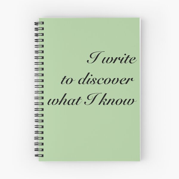 Item preview, "I write to discover what I know" - Flannery O'Connor designed and sold by NorahMaeDesigns.