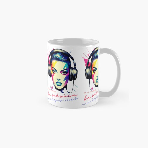 Vista previa del artículo con la obra «En mi universo, la música es mi lenguaje secreto.», diseñado y vendido por ZamaDesigns.