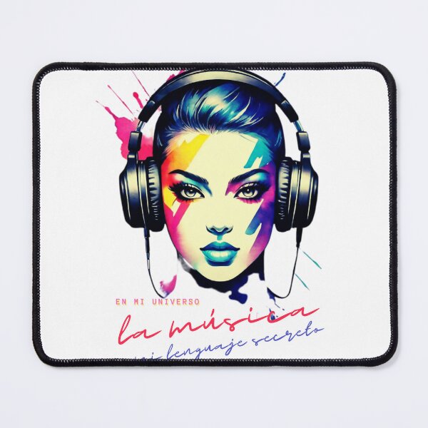Vista previa del artículo con la obra «En mi universo, la música es mi lenguaje secreto.», diseñado y vendido por ZamaDesigns.