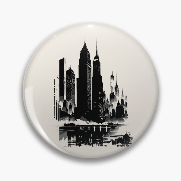 Item preview, New York City Postcard Art Style Vintage Buildings Landscape designed and sold by Naumovski.