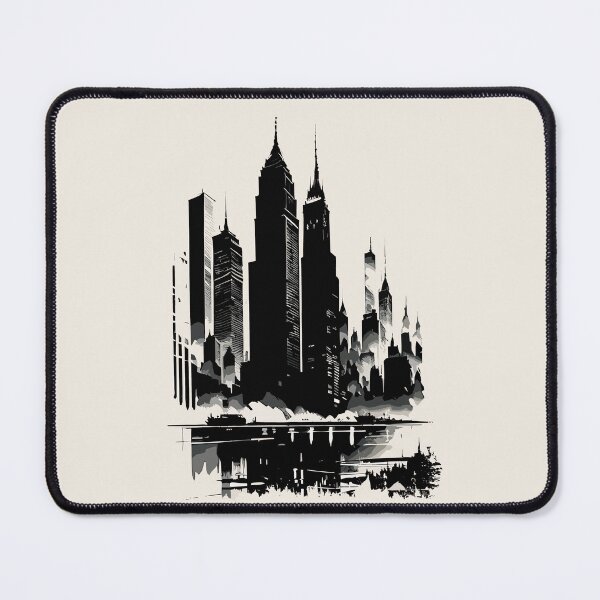 Item preview, New York City Postcard Art Style Vintage Buildings Landscape designed and sold by Naumovski.