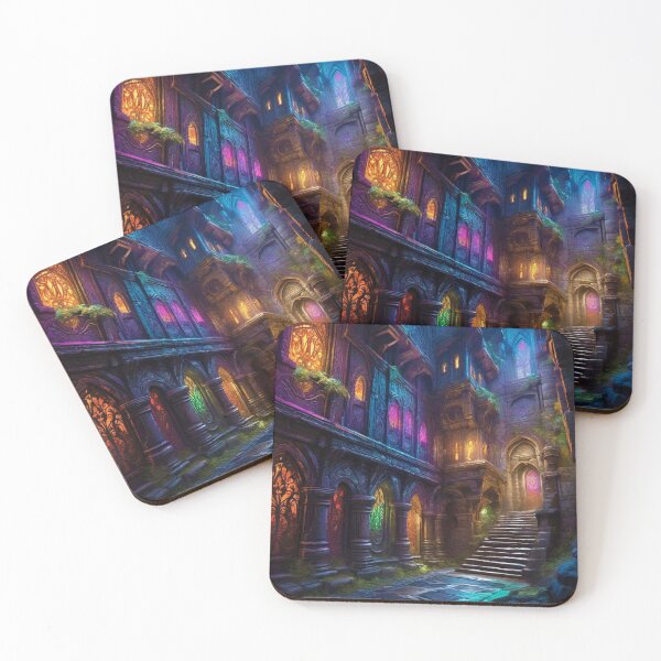 Item preview, Drow Cityscape - Fantasy Art designed and sold by Delerat7.