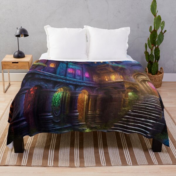 Item preview, Drow Cityscape - Fantasy Art designed and sold by Delerat7.