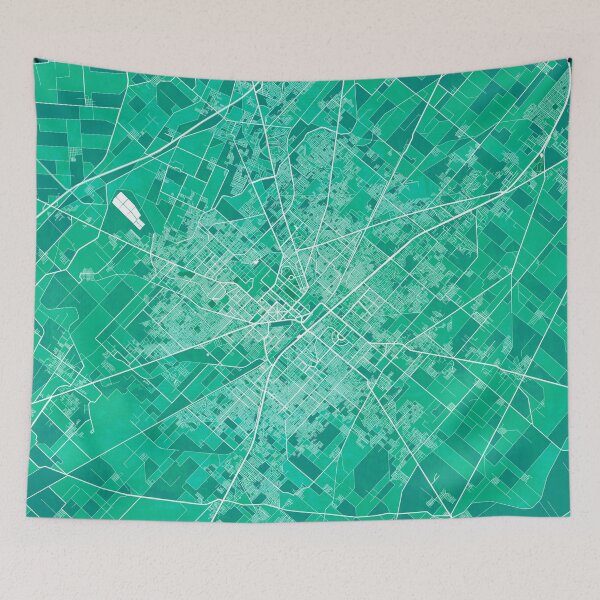 Item preview, Faisalabad City Map of Punjab, Pakistan - Watercolor designed and sold by deMAP.