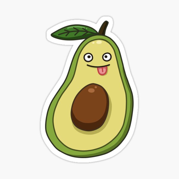 Avocado is a Goofy Guy Sticker