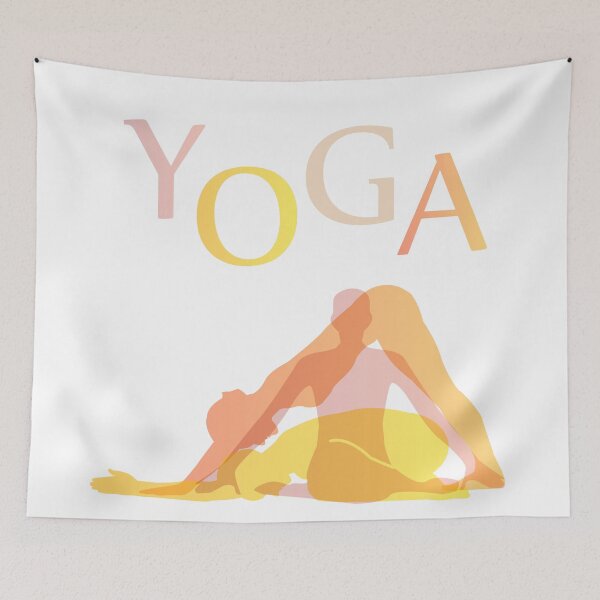 Item preview, Yoga asanas in warm colors designed and sold by Shawlin Islam.