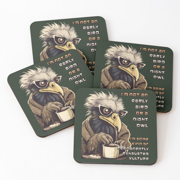 Item preview, I'm not an early bird or a night owl (#07) [Create a set!] designed and sold by SolidEarthArt.