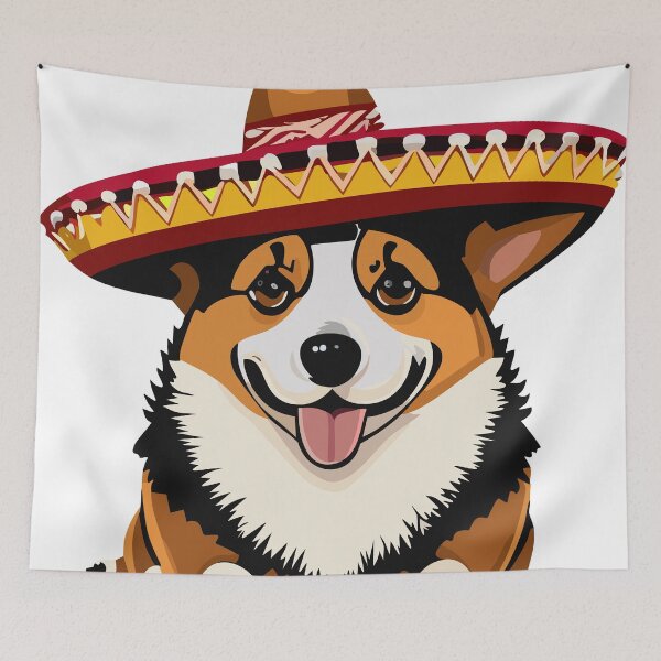 Item preview, Corgi with Sombrero designed and sold by Corgi-at-night.