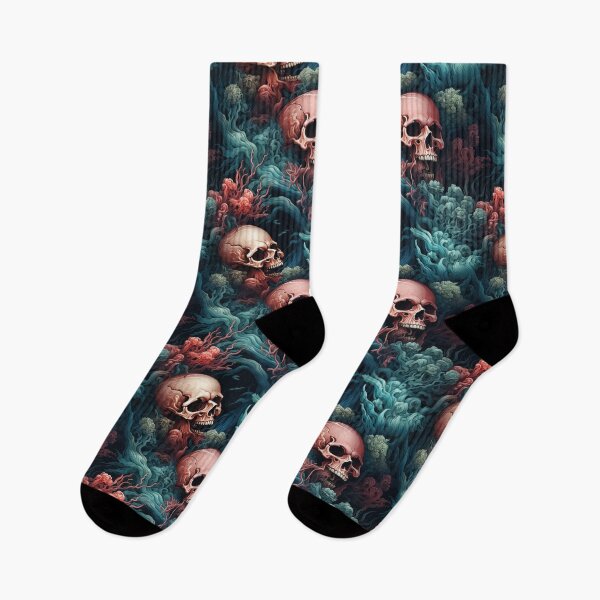 Item preview, Psychedelic skull illustration designed and sold by sparrowski.