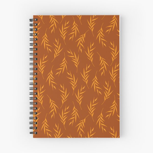 Item preview, Elegant Leafy Branches in warm orange color palette designed and sold by BrankaPD.