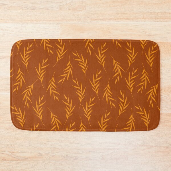 Item preview, Elegant Leafy Branches in warm orange color palette designed and sold by BrankaPD.