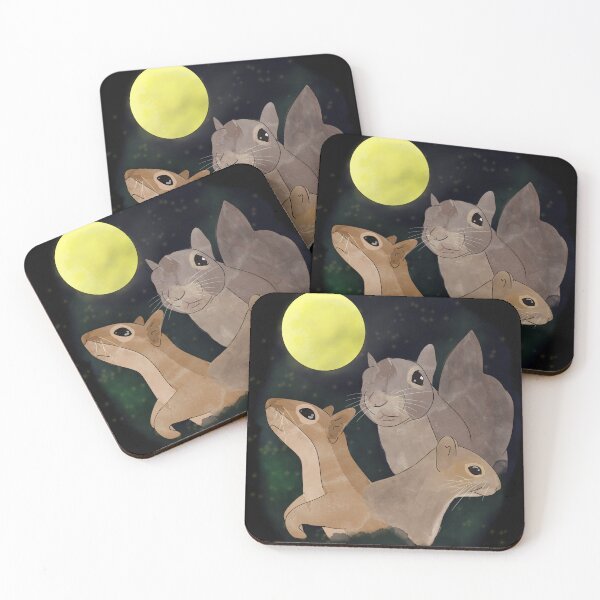 Item preview, Three Squirrel Moon, Benefits Squirrel Rescue designed and sold by WildSideofWNY.