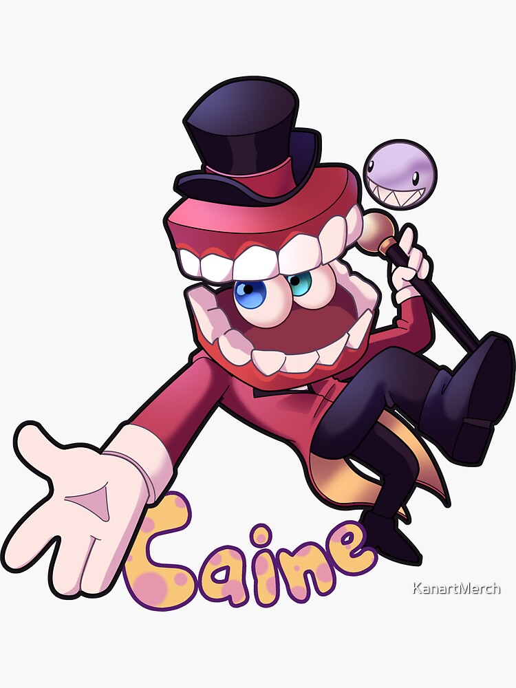 Caine from Digital Circus / Digital Circus" Sticker by KanartMerch |  Redbubble