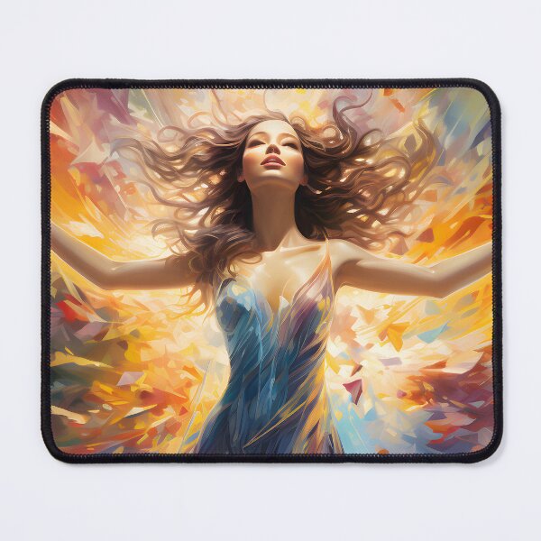Item preview, Ethereal watercolor painting of a woman wearing wings designed and sold by AI-Only Creations.