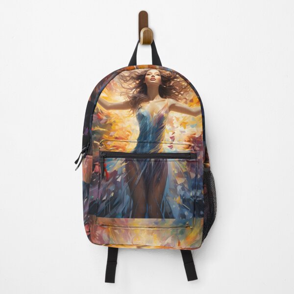 Item preview, Ethereal watercolor painting of a woman wearing wings designed and sold by AI-Only Creations.