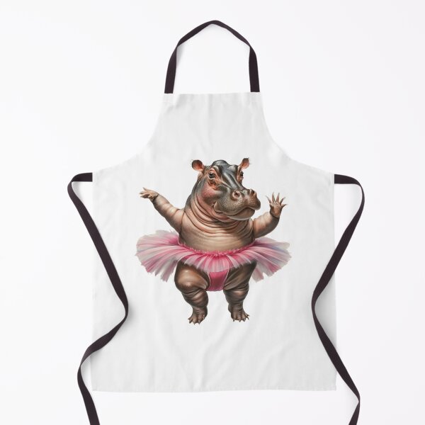 Item preview, Hippopotamus with a pink tutu dancing Ballet designed and sold by CircinusStore.