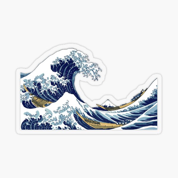 Item preview, The Great Wave Off Kanagawa designed and sold by Rosedumpling.