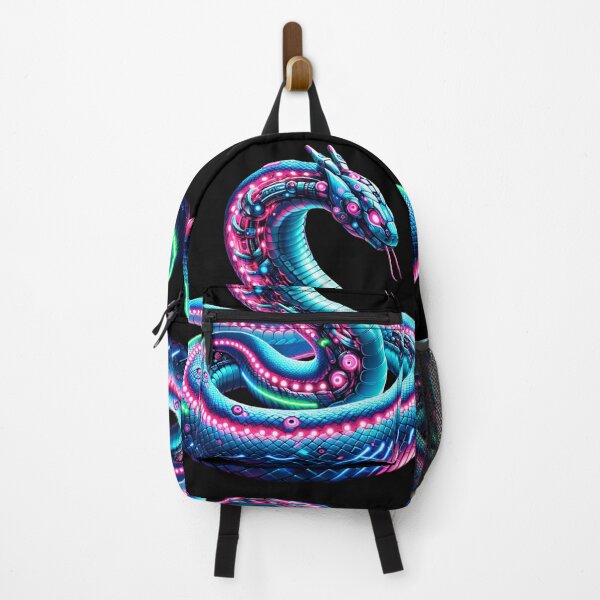 Item preview, Serpent Circuitry - Neon Snake designed and sold by MrAI-Store.