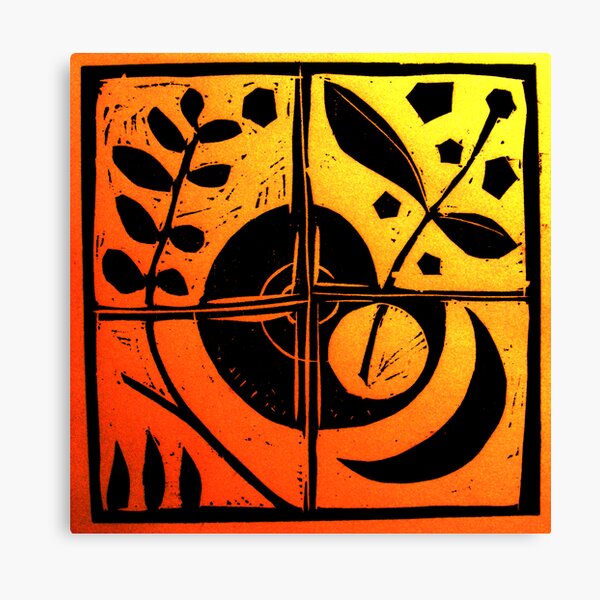 Coloured Equilibrium Canvas Print