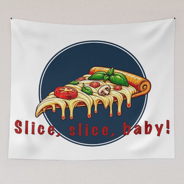 Item preview, Slice, Slice, Baby! - Vintage Pizza Tee designed and sold by RyanBelandres.