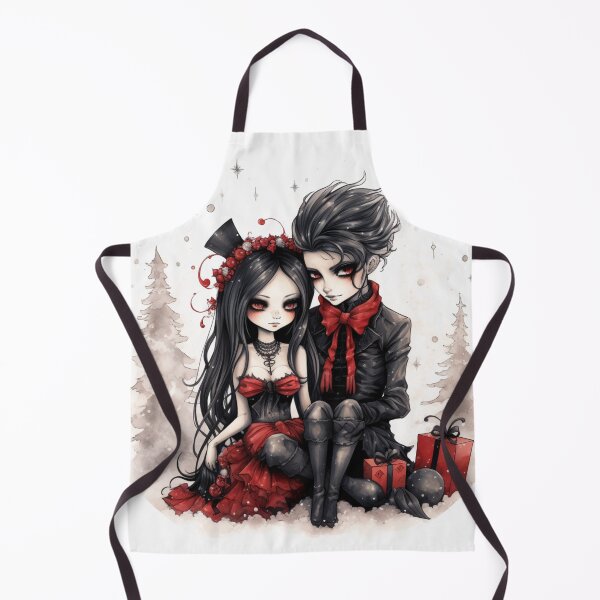 Item preview, Goth couple during Christmas T-shirt designed and sold by Printboom.