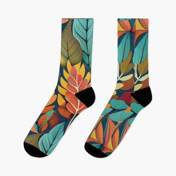 Item preview, Autumn leaves, fantastic, colorful tile, pattern designed and sold by LuckyFamily.