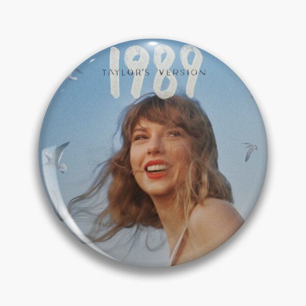 Taylor Swift RED + 1989 Fanart Glittered 1.25 Inches Small Button Pins  (Price Per Pin)