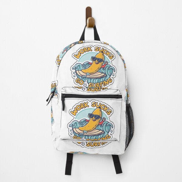 Item preview, work sucks , go surfing ! designed and sold by NebulaWhimsy.