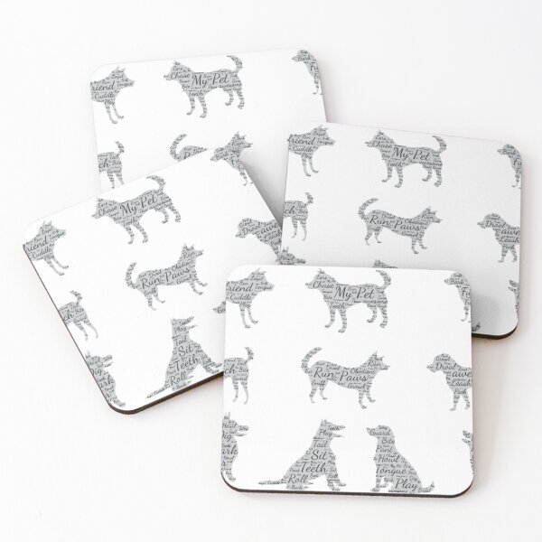 Item preview, Dog Silhouette and Word Cloud Art designed and sold by ProjectNoah.