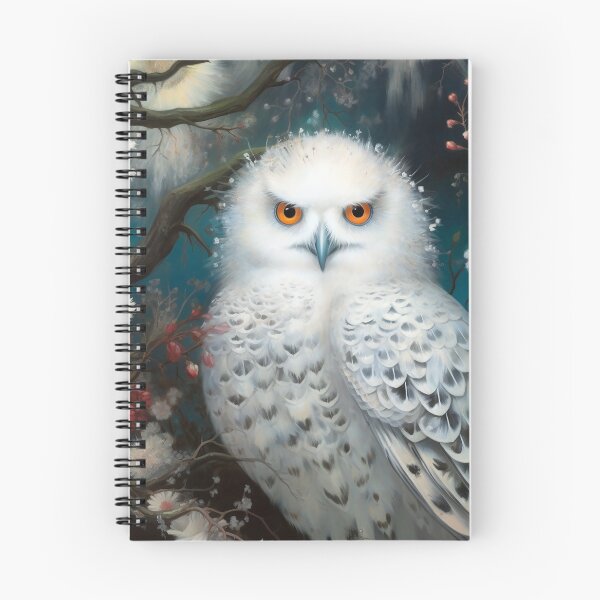 Item preview, Snowy Owl in Flowers designed and sold by Immarcescible.