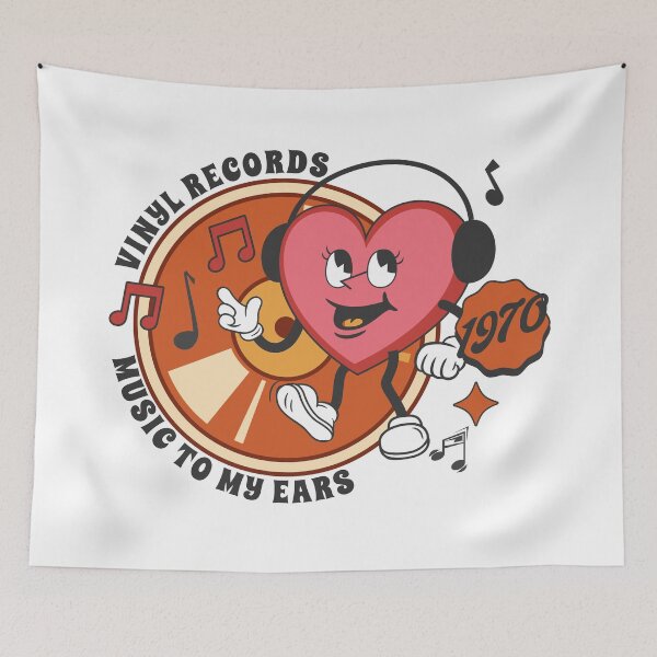 Item preview, Vinyl Record Lover Retro Art designed and sold by antarte99.