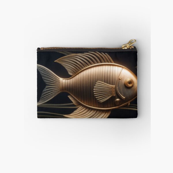 Item preview, Steampunk Industrial Fish Pattern designed and sold by ARichArts.