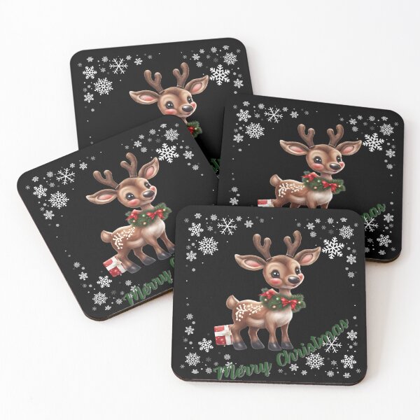 Item preview, Christmas Smiling Reindeer designed and sold by BababuuuPrint.