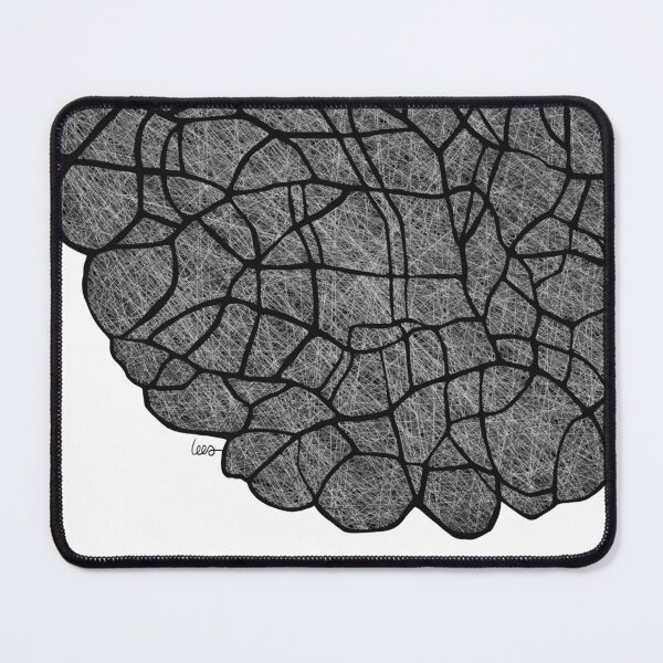 Item preview, Abstract burst (black white / white background) designed and sold by MentaLee.
