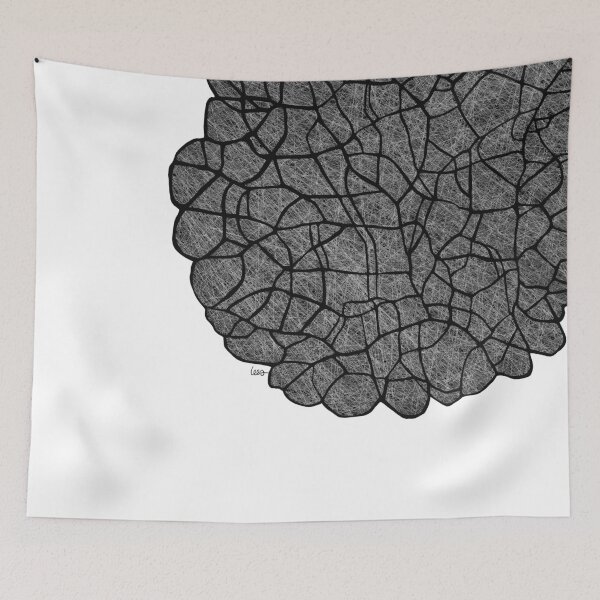 Item preview, Abstract burst (black white / white background) designed and sold by MentaLee.