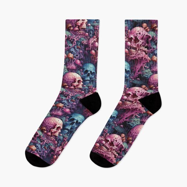 Item preview, Psychedelic skull illustration designed and sold by sparrowski.