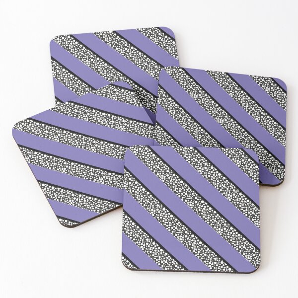 Item preview, Raindrops I Periwinkle Small Stripes Diagonal Left designed and sold by CushyNest.