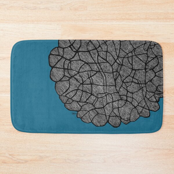 Item preview, Abstract burst (black white / blue background) designed and sold by MentaLee.