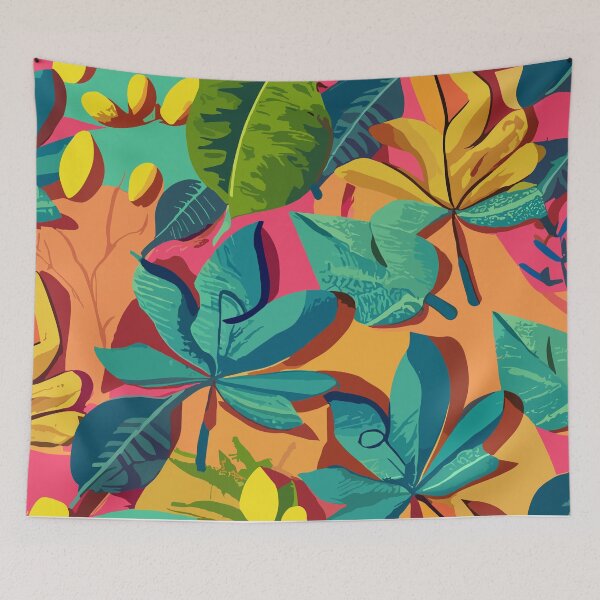 Item preview, leafy wallpaper designed and sold by Robert Pląder.