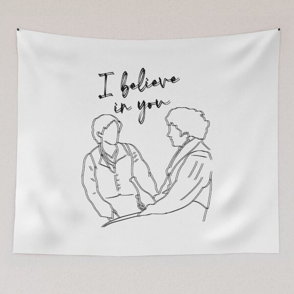 Item preview, Enjoltaire Line Art - I Believe In You (black lines) designed and sold by byebyesally.