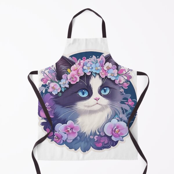 Item preview, Sticker Cat Collection Ragdoll with orchid 6 designed and sold by miwarenxx.