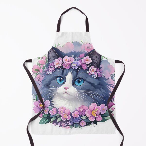 Item preview, Sticker Cat Collection Ragdoll with orchid 7 designed and sold by miwarenxx.